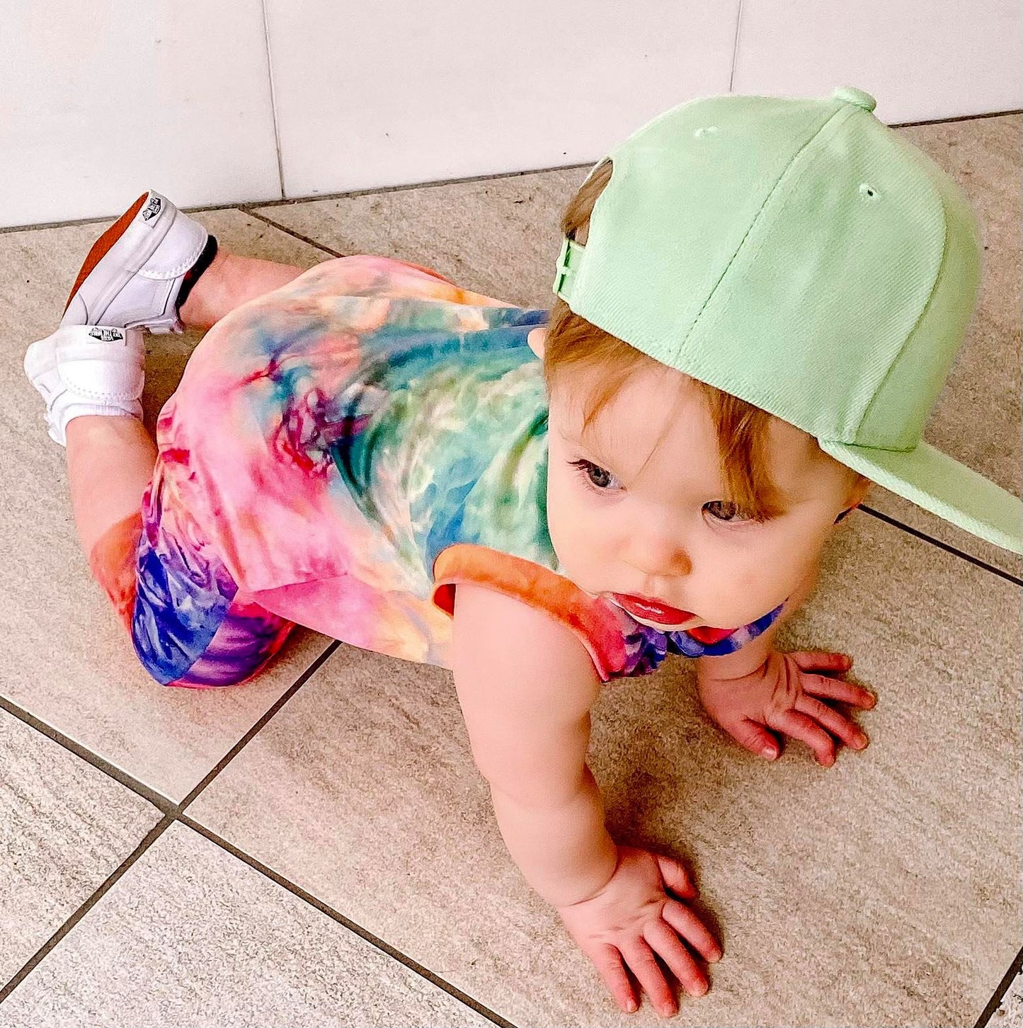 Multi-Color Tie Dye Romper