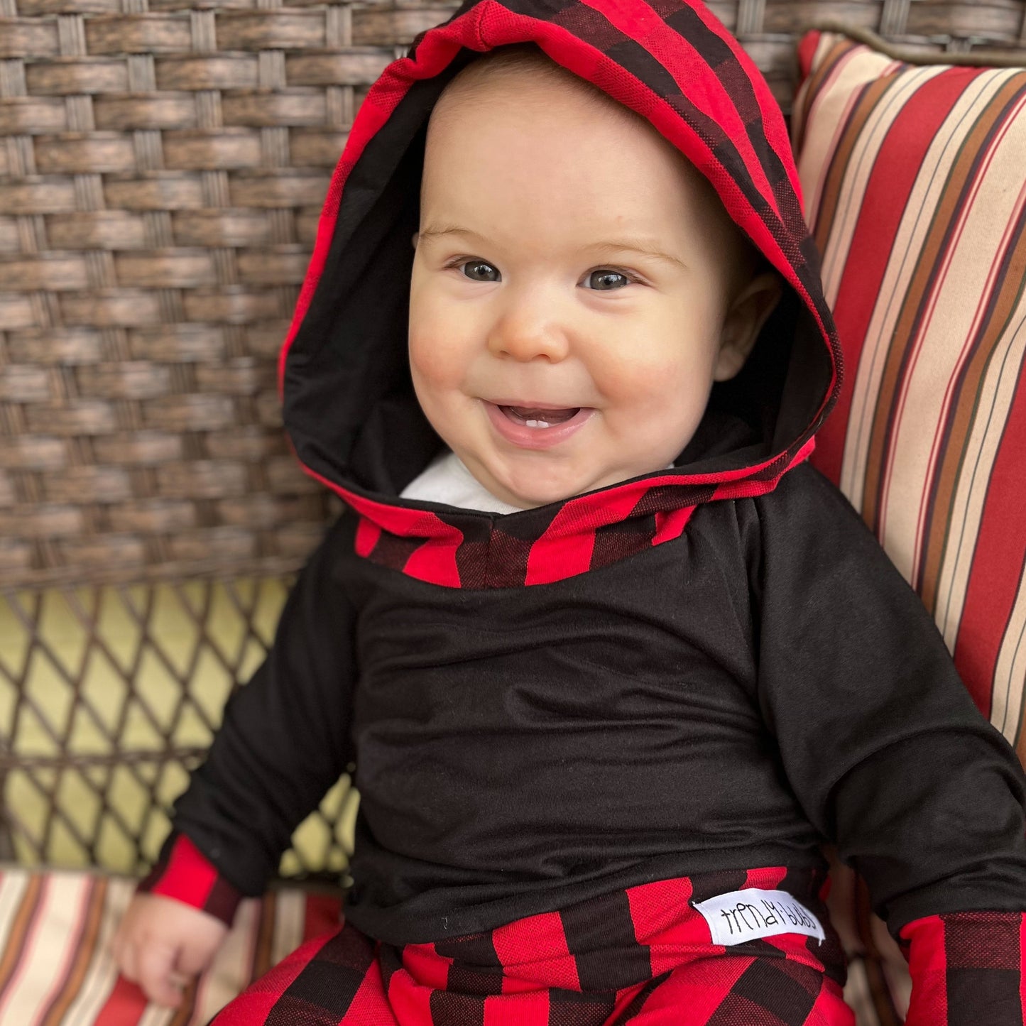 Red & Black Buffalo Plaid Hoodie