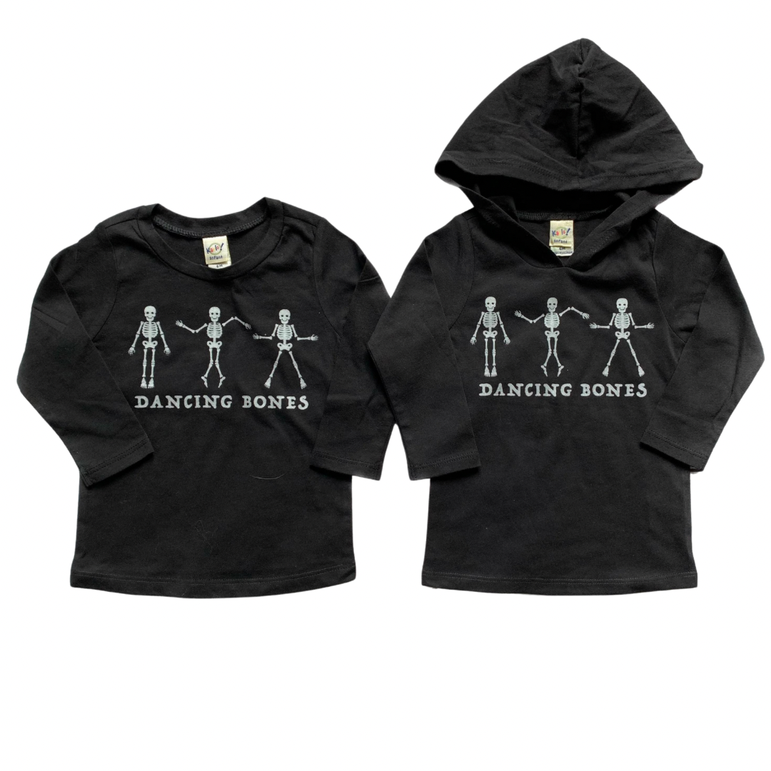 GLOW IN THE DARK Dancing Bones Skeleton Tee