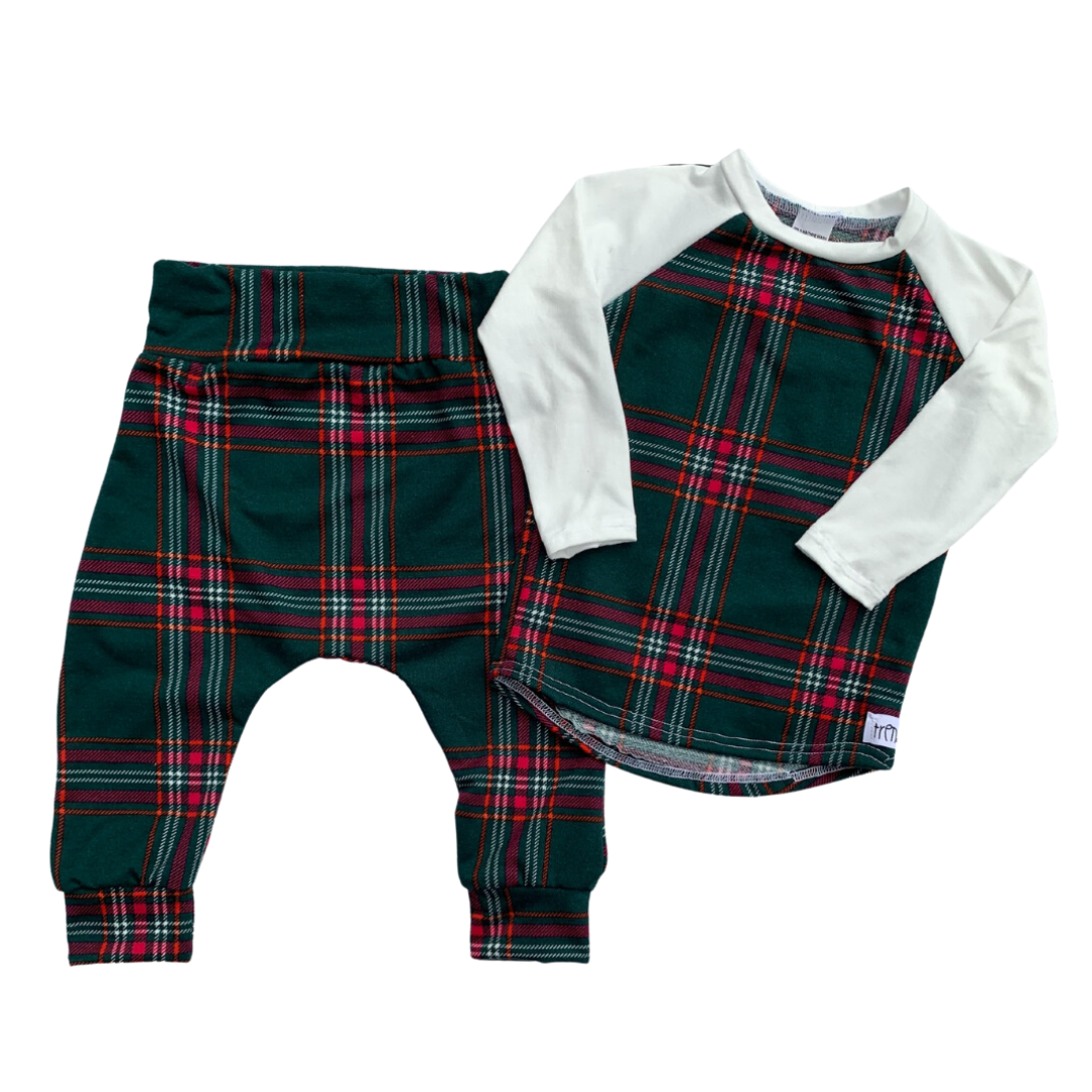 Christmas Plaid Raglan