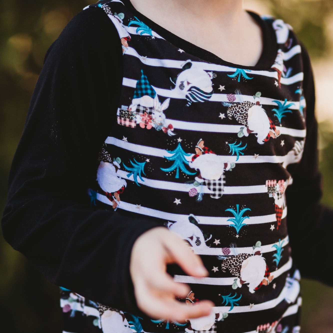 Gnome Stripe Romper