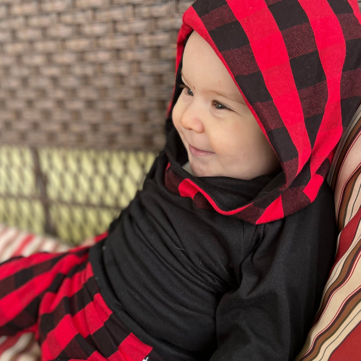 Red & Black Buffalo Plaid Hoodie