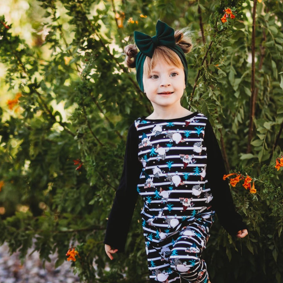 Gnome Stripe Romper