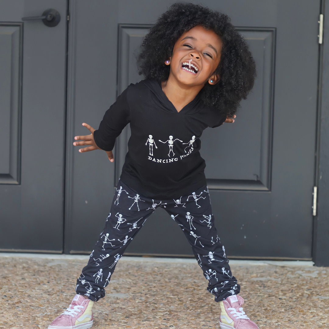 Glow in the Dark Dancing Skeleton Leggings
