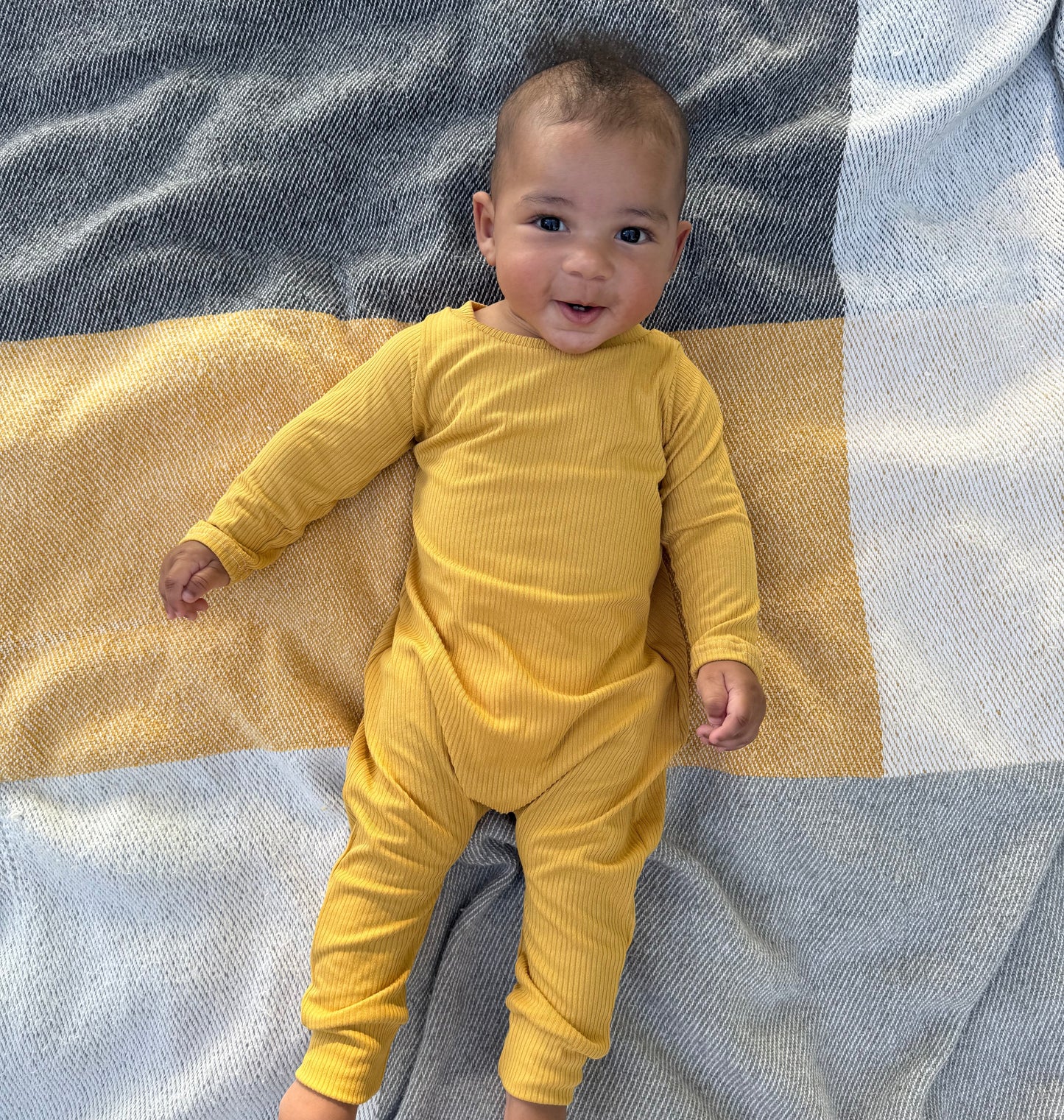 Solid Ribbed Knit Rompers (SIX color options)