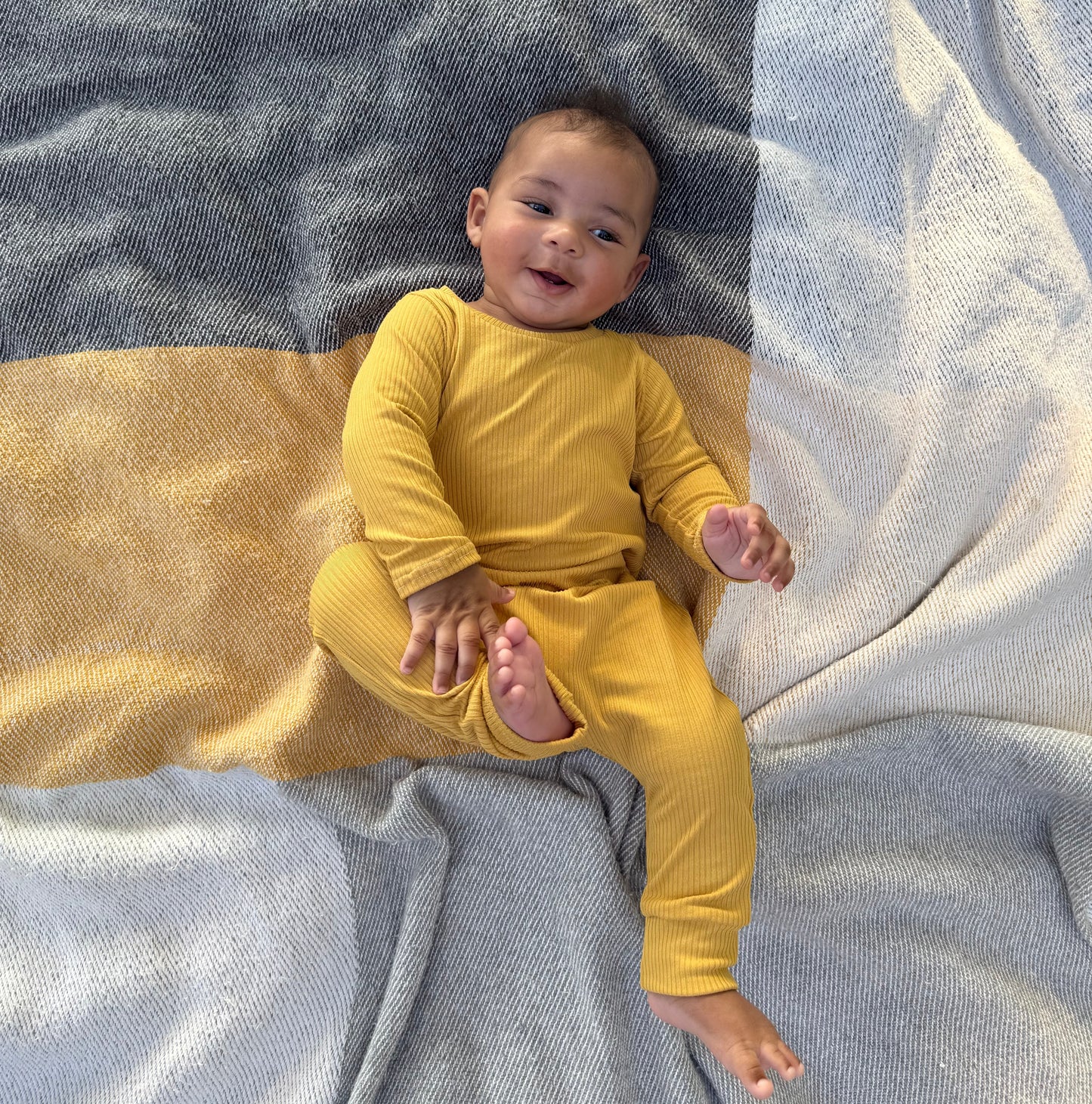 Solid Ribbed Knit Rompers (SIX color options)