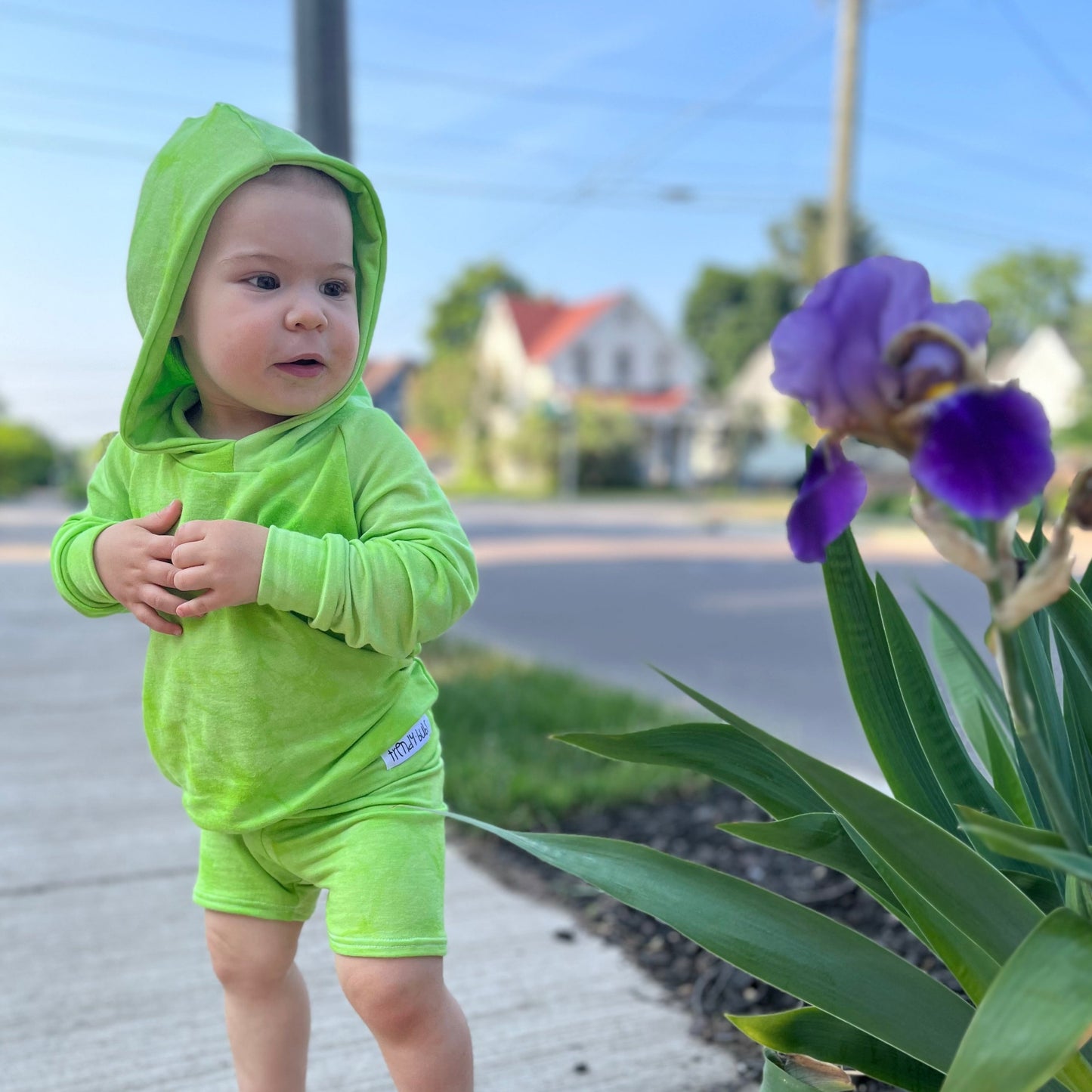 Lime Tie Dye Hoodie