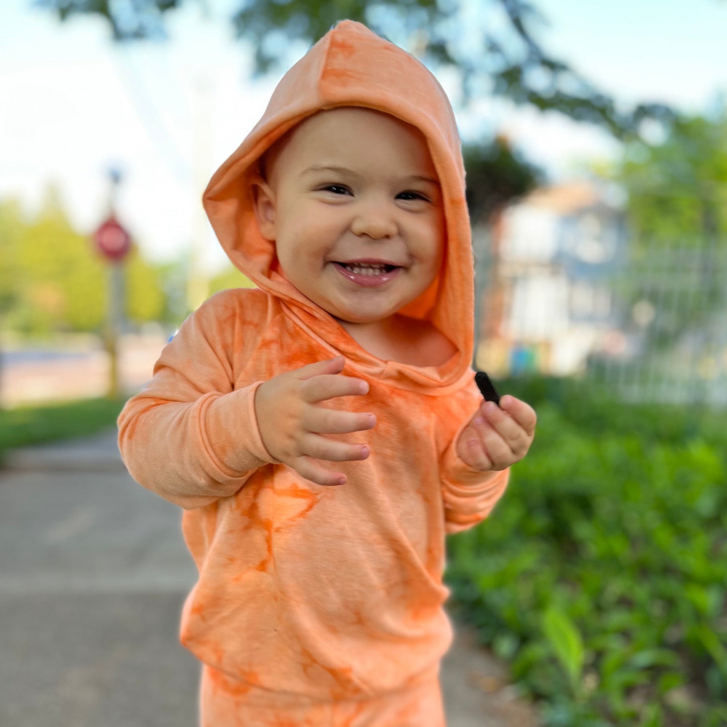 Orange Staple Tie Dye Joggers or Hoddie