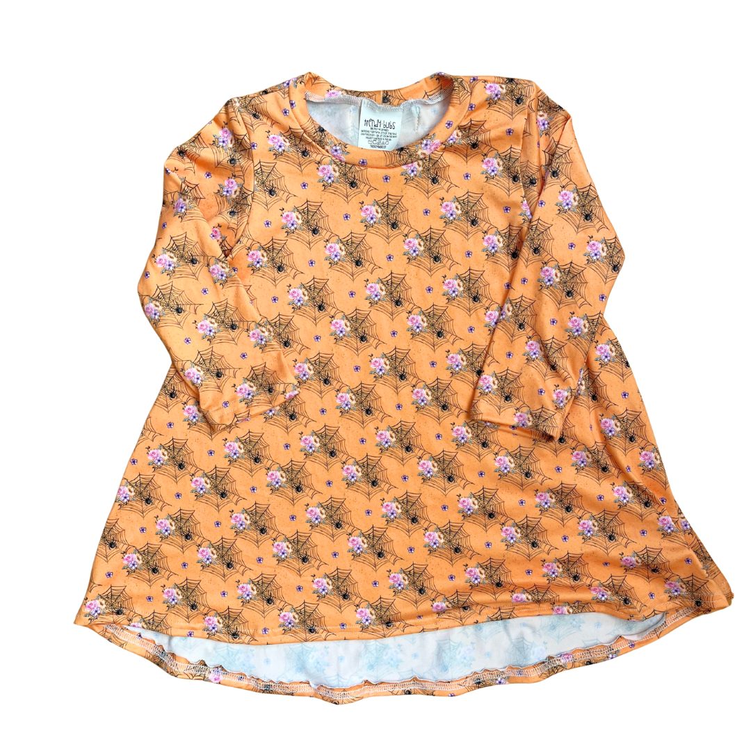 Floral Spider Hi-Low Dress