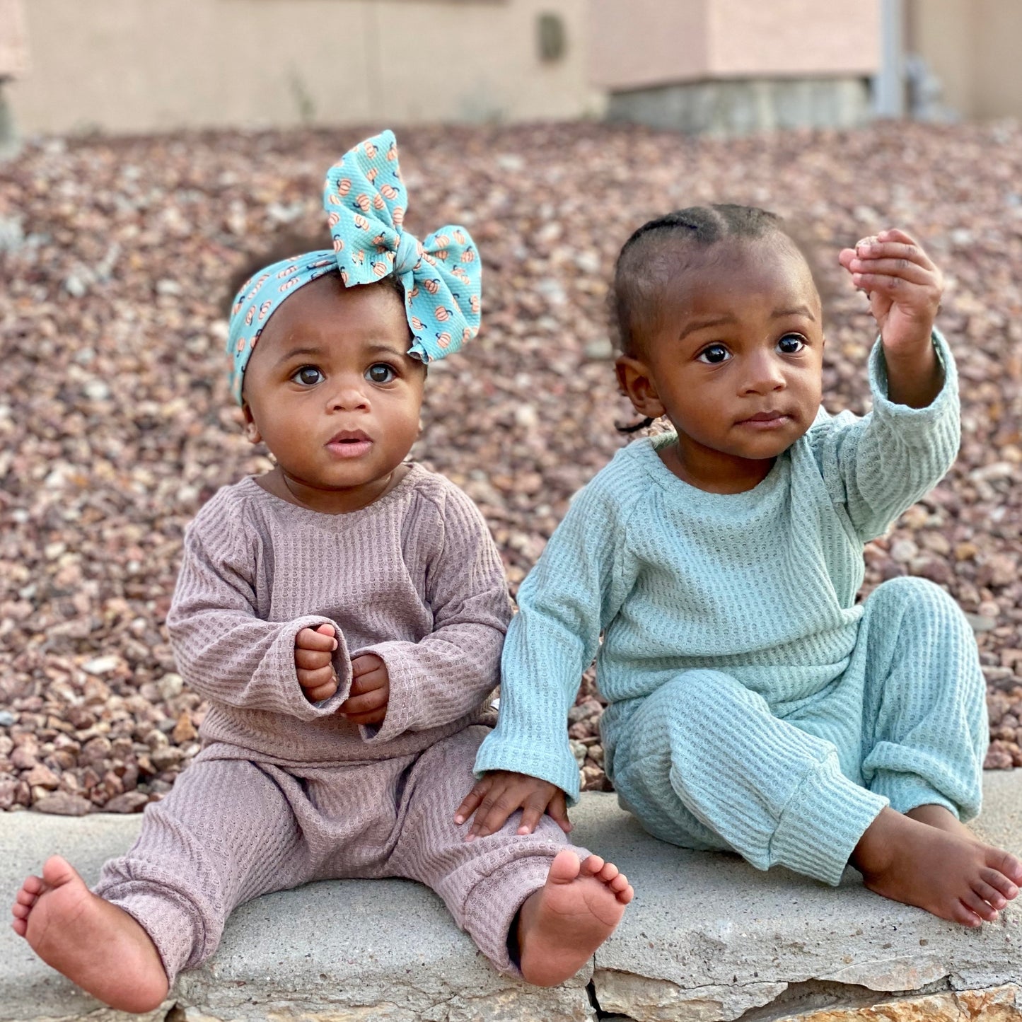 Waffle Knit Lounge 2 Piece Set