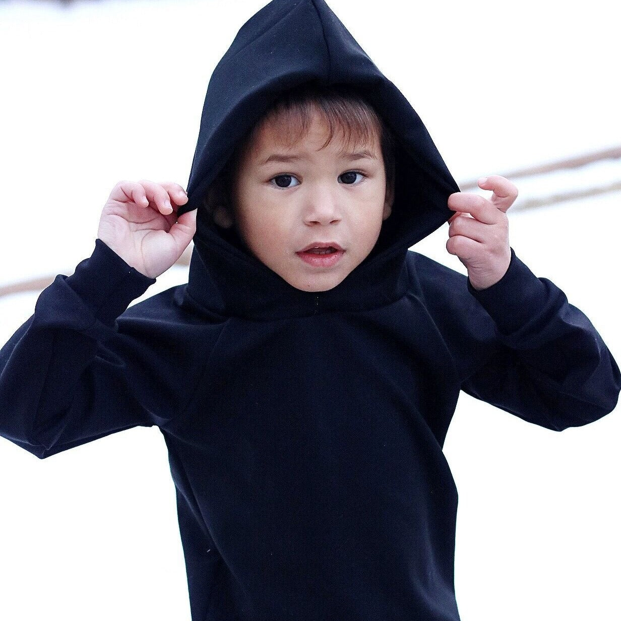 Solid Staple Sweatshirt Hoodie
