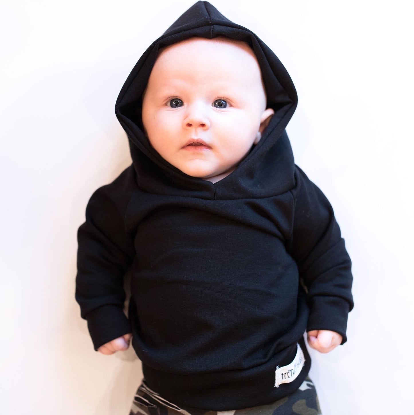 Solid Staple Sweatshirt Hoodie