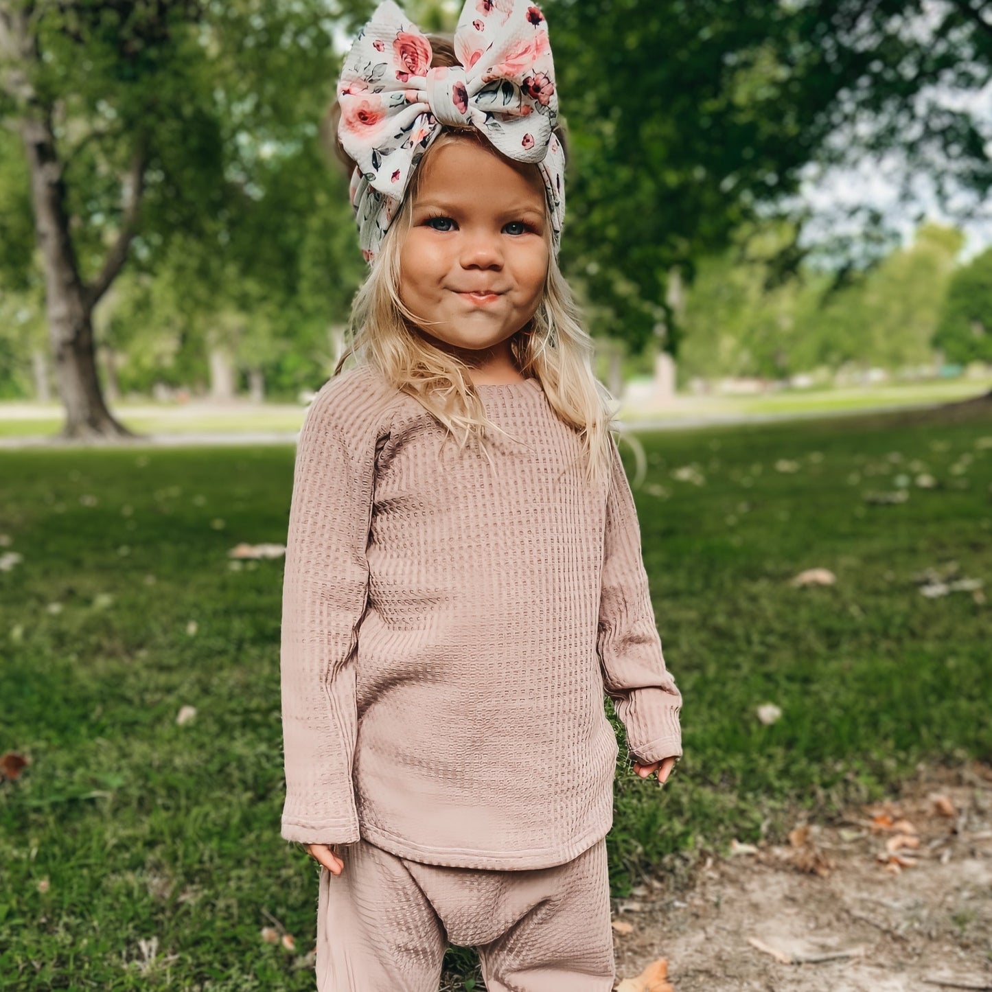 Waffle Knit Lounge 2 Piece Set