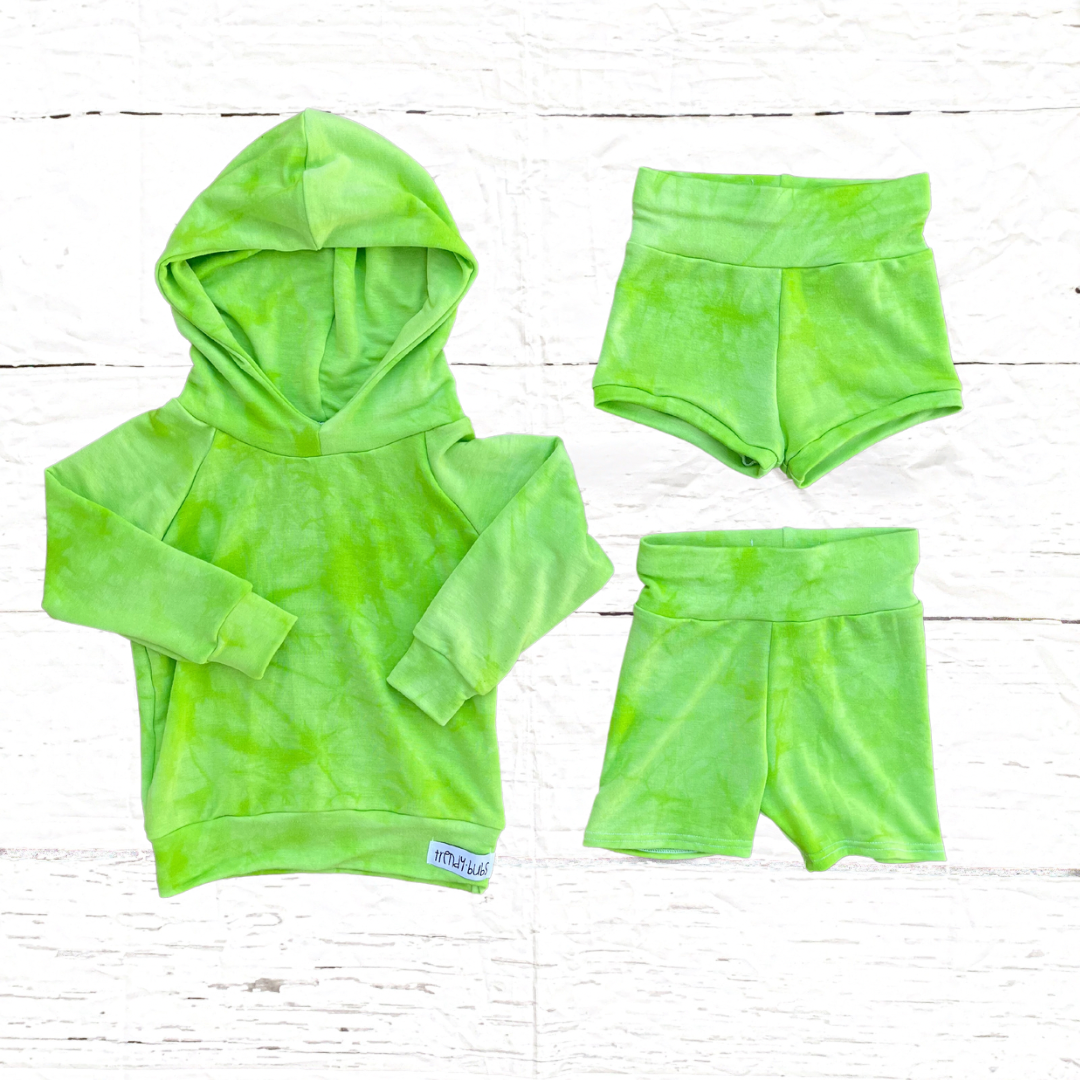 Lime Tie Dye Hoodie