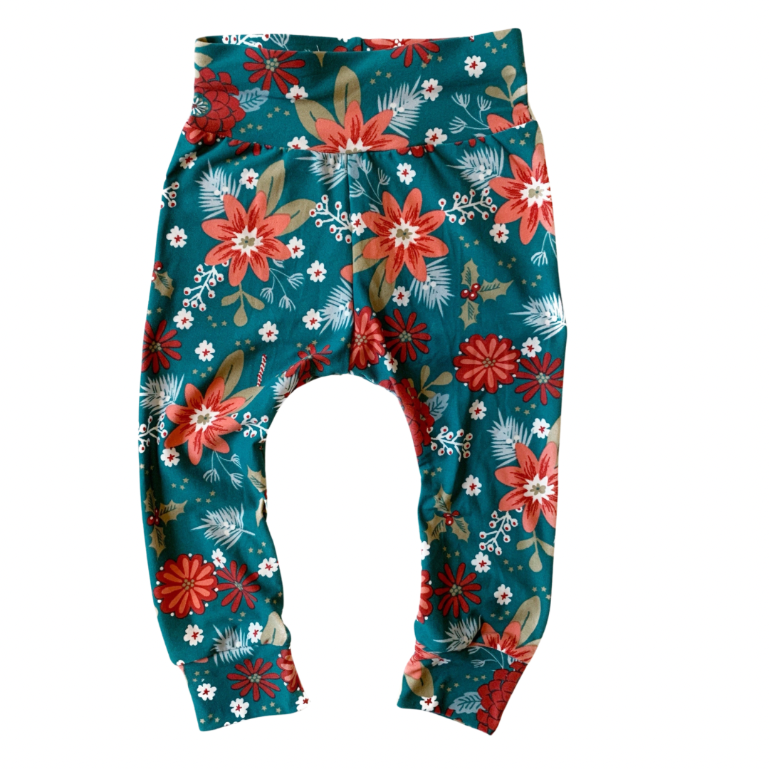 Holiday Floral Leggings