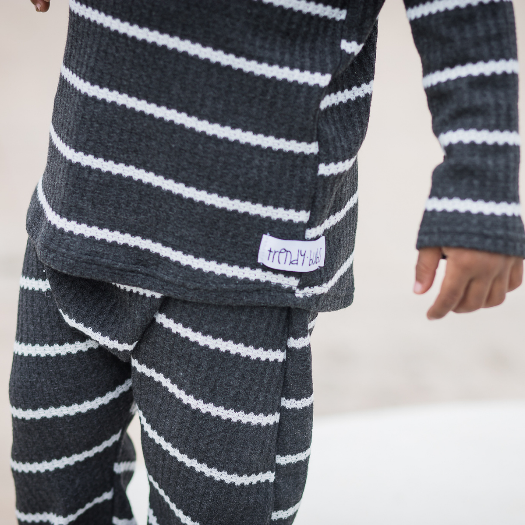 Striped Waffle Knit Lounge Joggers (3 colors)