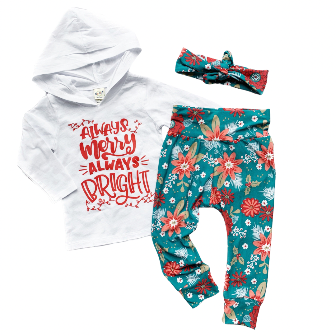 Holiday Floral Leggings