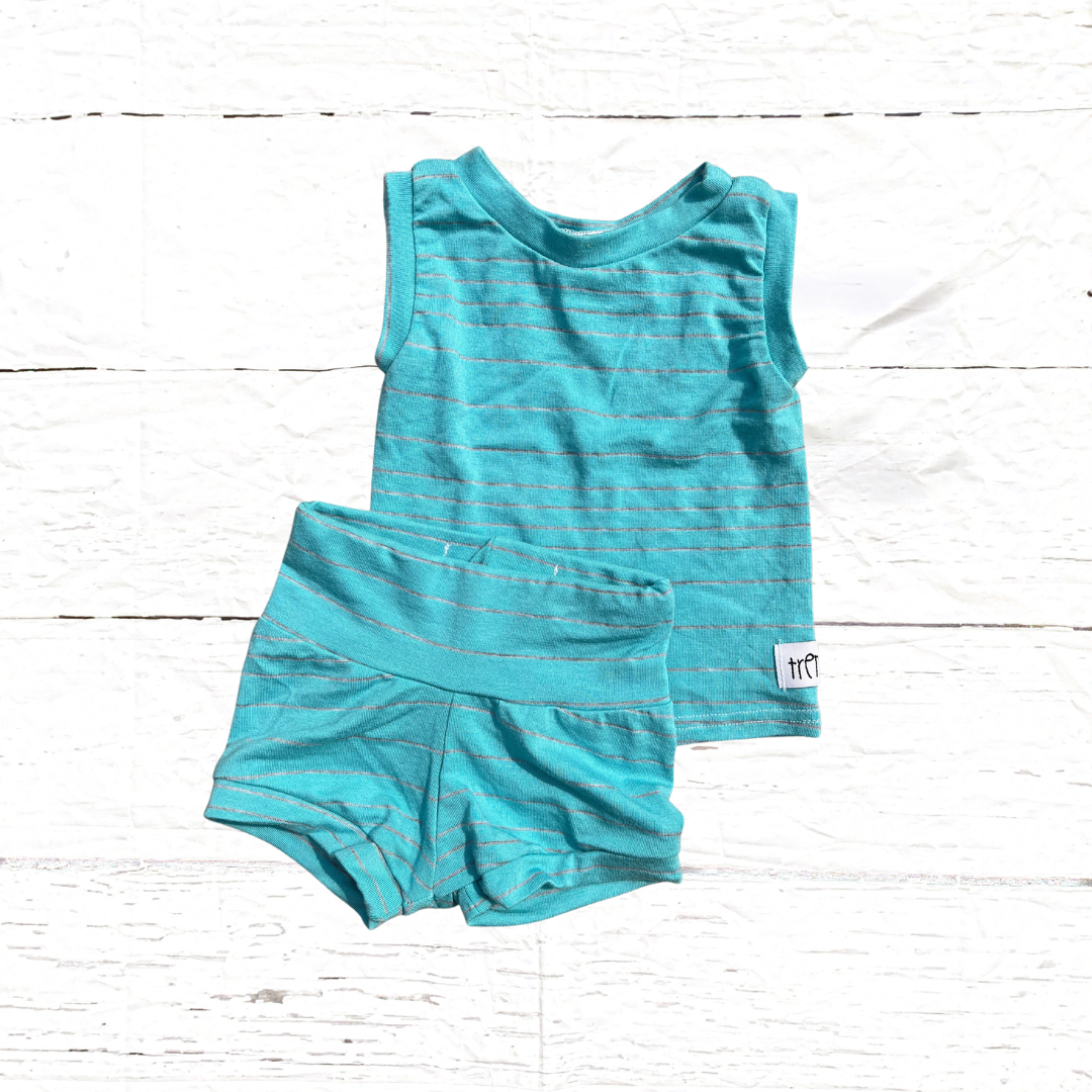Aqua Shorties Set (only 0-3m and 3-6m left)