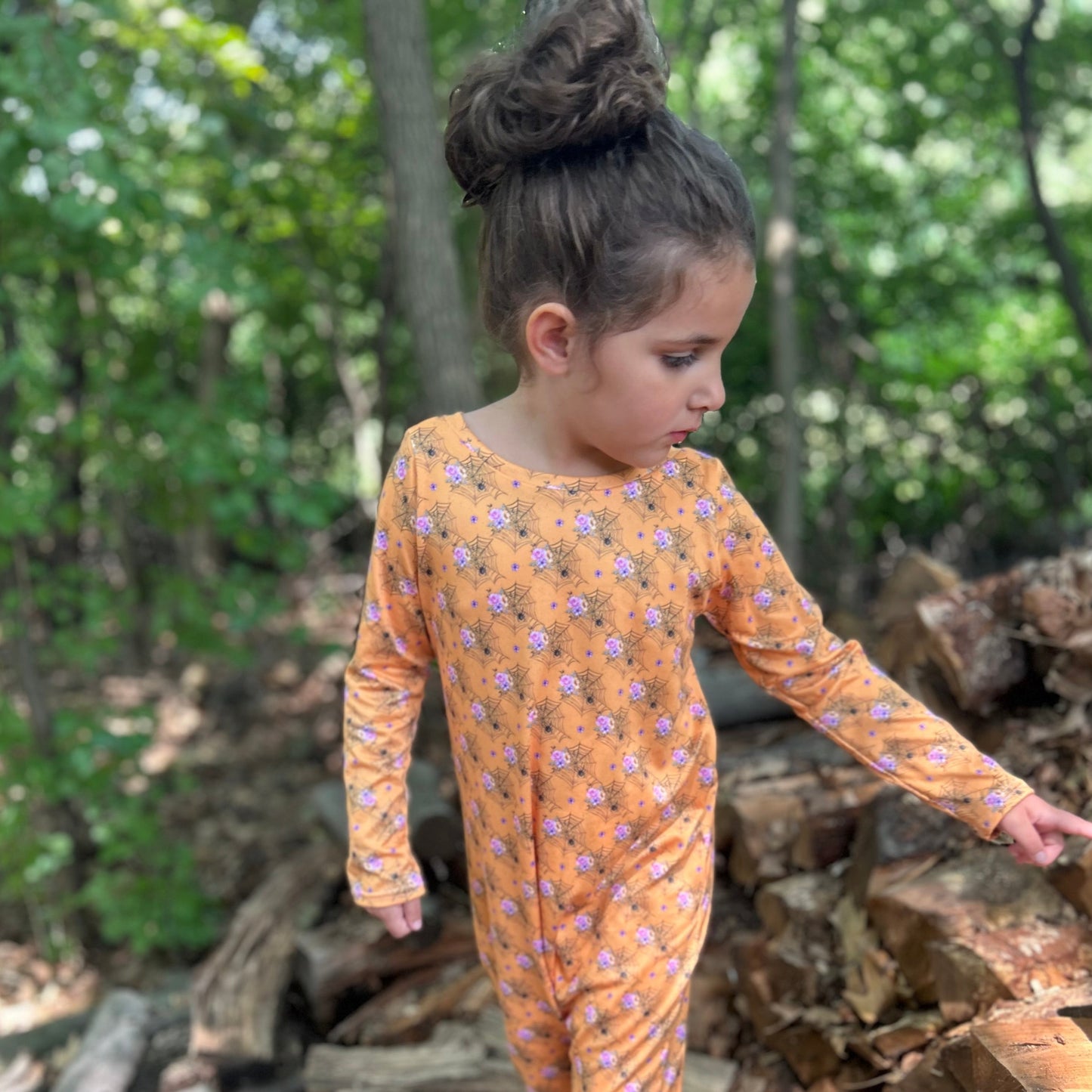 Floral Spider Web Romper