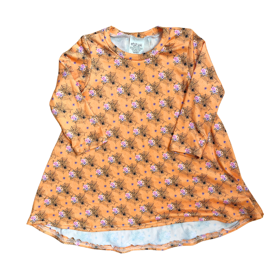 Floral Spider Hi-Low Dress