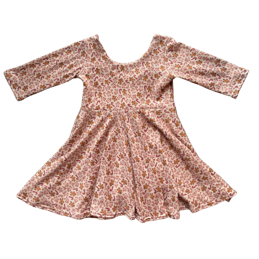 Gingerbread Twirl Dress
