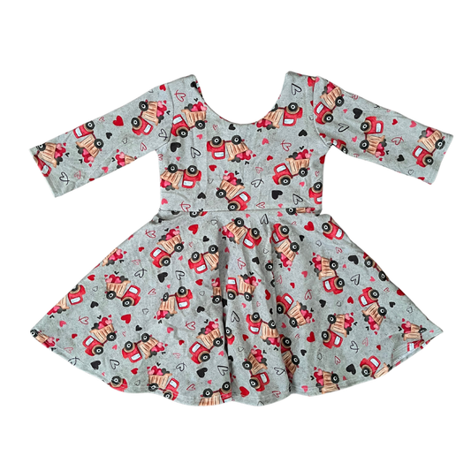 Truck Loads of Love Twirl Dress