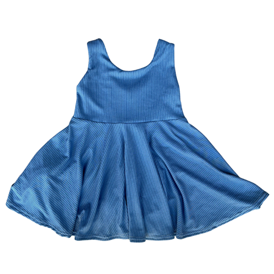 Slate Blue Twirl Dress