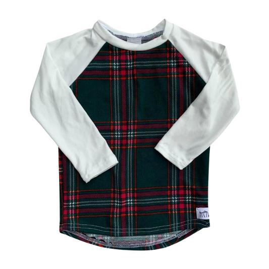 Christmas Plaid Raglan