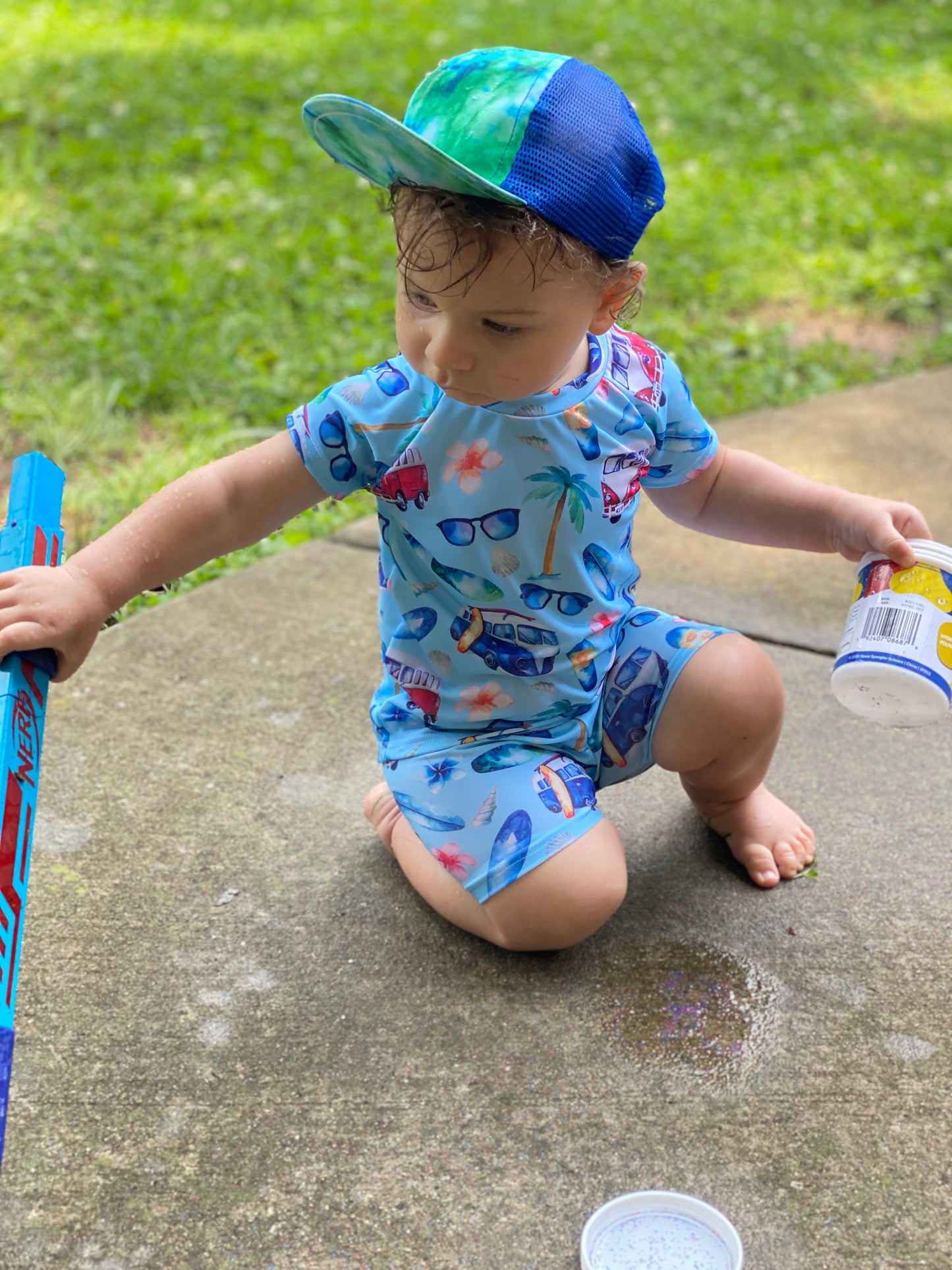 Surf's Up Swimwear 2 piece set (only 0-3 and 4T  left)