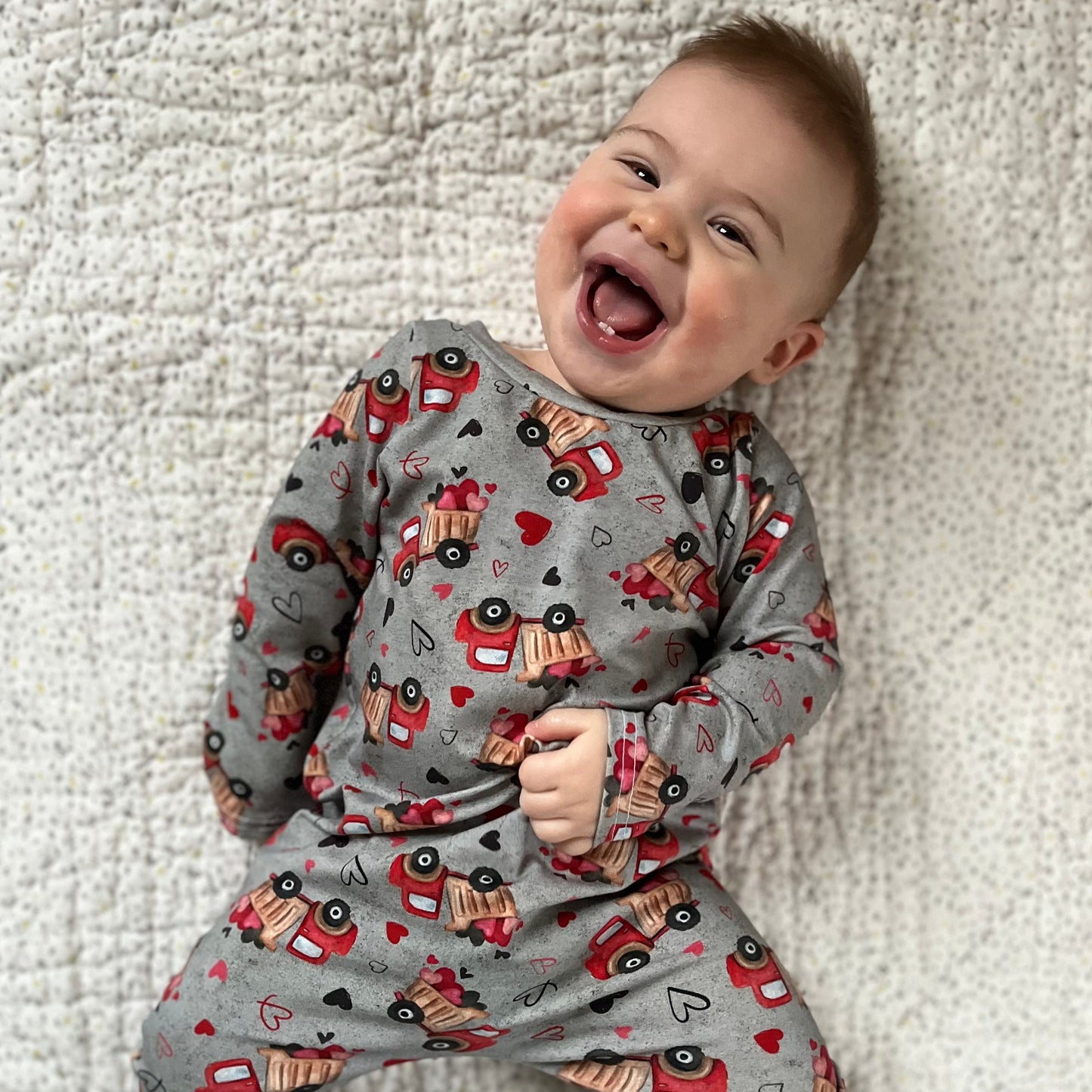 "Truck Loads of Love" Romper