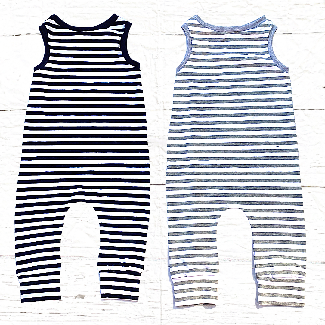 Staple Stripes Romper ( only black and white left)